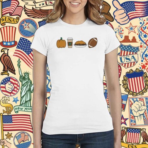 Fall Things Icons Isotypes Tee Shirt