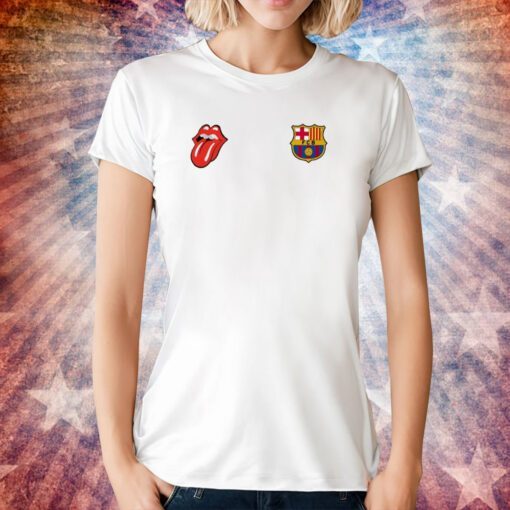 Fc barcelona rolling stones 202324 rolling stones barcelona Tee Shirt