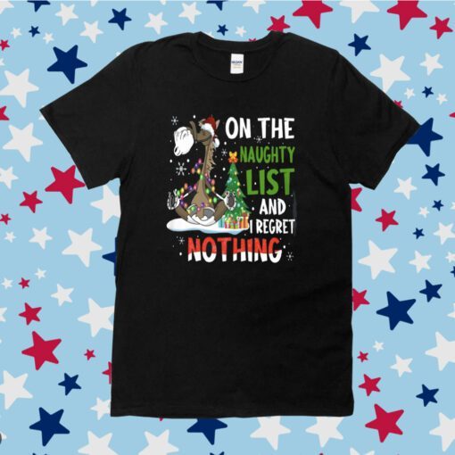 On The Naughty List And I Regret Nothing T-Shirt