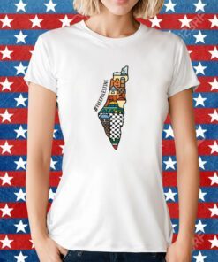 Free Palestine Map Tee Shirt