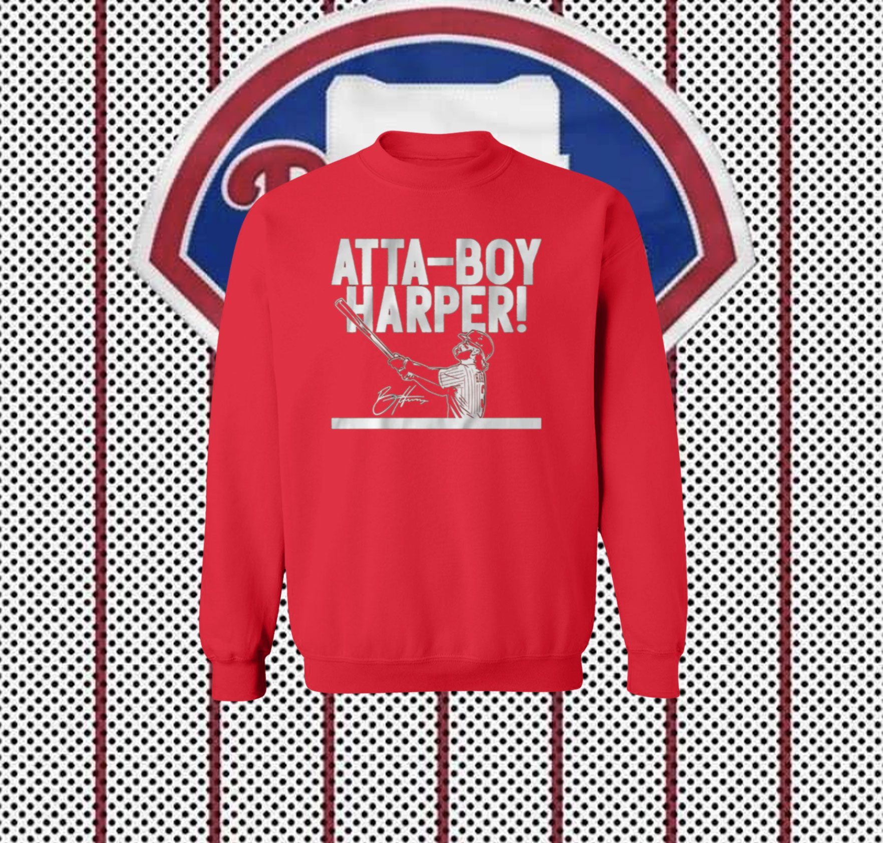 Bryce Harper: atta-boy Harper, Red / Adult T-Shirt / 2XL - MLB - Red - Sports Fan Gear | breakingt