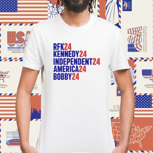 Rfk Kennedy Independent America Bobby 24 Tee Shirt