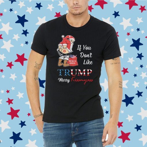 Santa claus if you don’t like Donald Trump merry kissmyass Tee Shirt