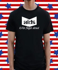 Sebastian Bach Aids Kills Fags Dead Tee Shirt