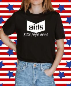 Sebastian Bach Aids Kills Fags Dead Tee Shirt