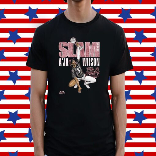 Official Slam A’ja Wilson Slam 240 Playa Society T-Shirt