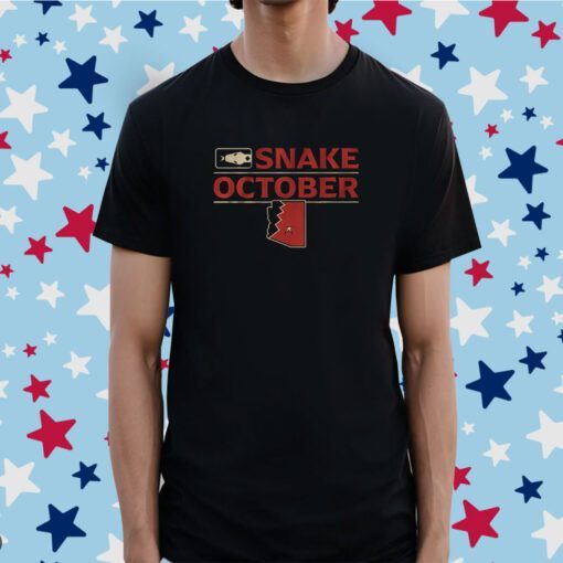 Snake October Arizona Baseball Tee Shirt