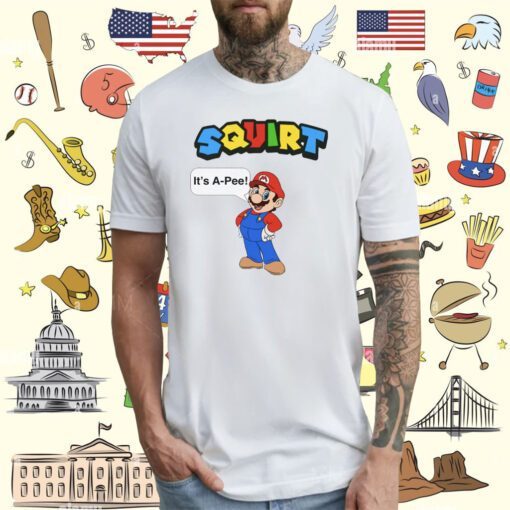 Official Squirt It's A Pee Super Mario Shirts