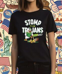 Stomp The Trojans for Oregon College Tee Shirt