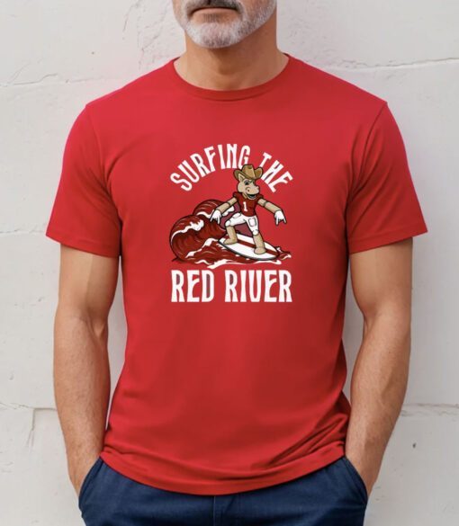 Surfing The Red River Tee Shirt