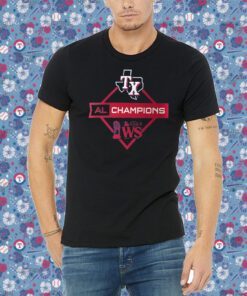 Texas Rangers 2023 American League Champions Diamond Icon Tee Shirt