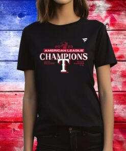 Texas Rangers 2023 American League Champions Lock Tee Shirt