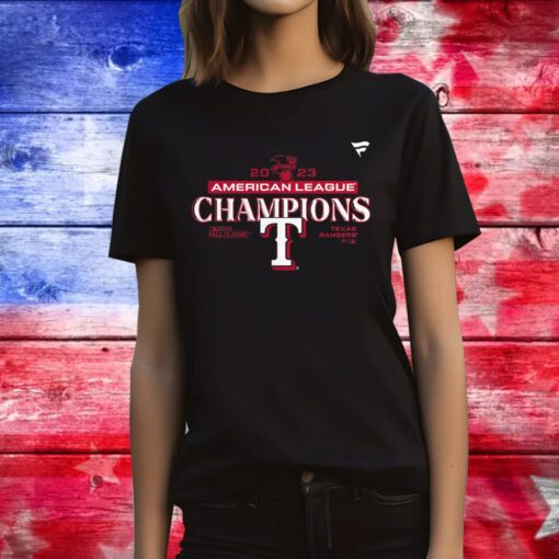 Texas Rangers 2023 American League Champions Lock Tee Shirt