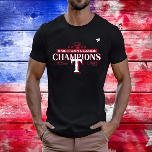 Texas Rangers 2023 American League Champions Lock Tee Shirt