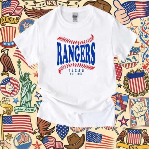 Texas Rangers Baseball Team Est 1961 Tee Shirt