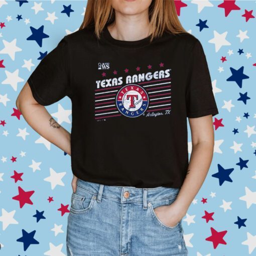 Texas Rangers Majestic Threads 2023 World Series Local Lines Tee Shirt