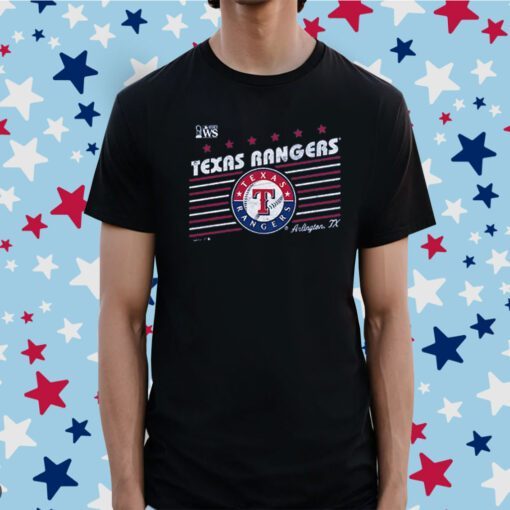 Texas Rangers Majestic Threads 2023 World Series Local Lines Tee Shirt