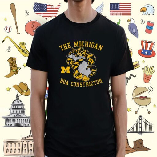 The Michigan Football boa constrictor Tee Shirt