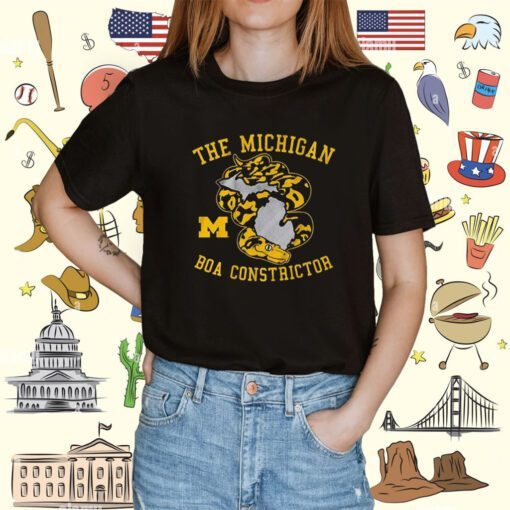 The Michigan Football boa constrictor Tee Shirt