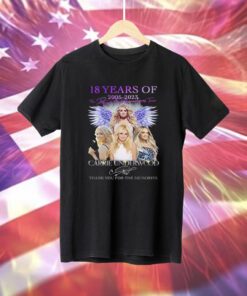 18 Years Of 2005 – 2023 Denim Rhinestones Tour Carrie Underwood Thank You For The Memories Hoodie T-Shirt
