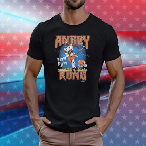 Angry Runs Browns David Njoku T-Shirts