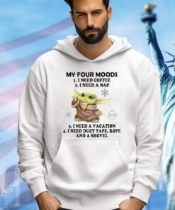 Baby Yoda Star Wars my four moods Christmas shirt