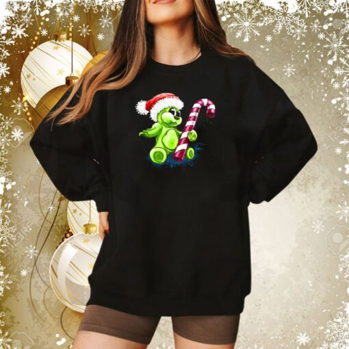 Bear Gummy And Candy Cane Christmas Sweatshirt