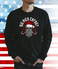 Big Nick Energy Funny Santaa Claus Skull Beard Sweatshirt