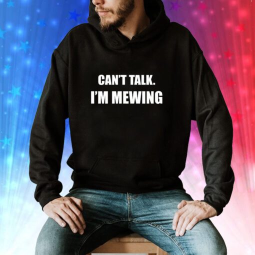 Can't Talk I'm Mewing Hoodie T-Shirts