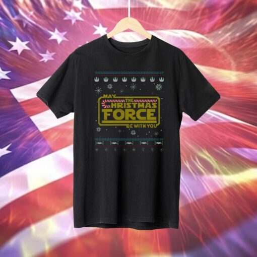 Christmas Force Geeky Christmas Star Wars T-Shirt