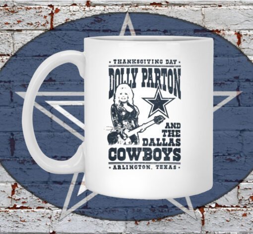 Dallas Cowboys Dolly Parton Arlington Mugs