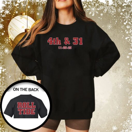 Dave Portnoy 4Th & 31 11 25 23 Roll Tide Sweatshirt