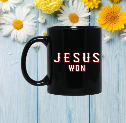 Evan Carter Jesus Won Mugs