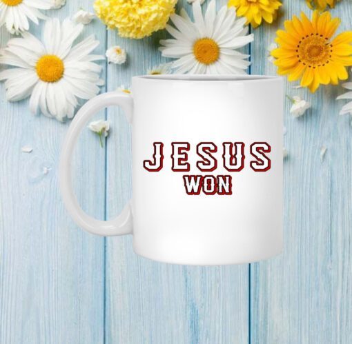 Evan Carter Jesus Won Mugs