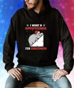 I Want A Hippopotenuse For Christmas Sweatshirts