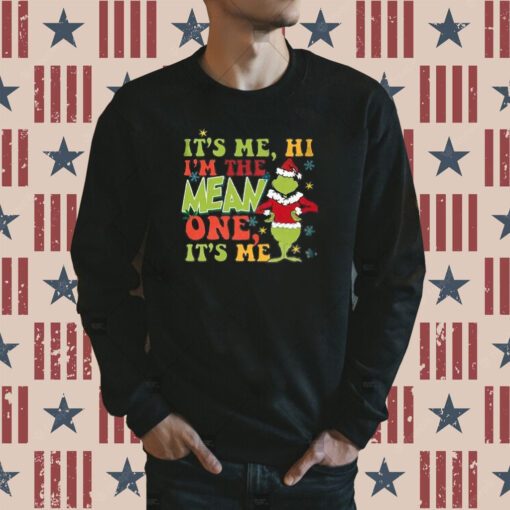 It’S Me Hi I’M The Mean One It’S Me Print Casual Sweatshirt