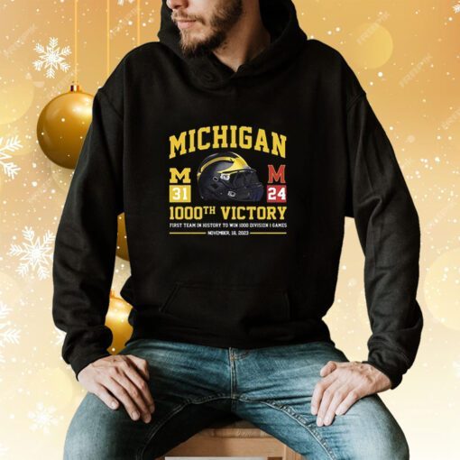 Michigan Wolverines 1001st Victory First Team In History To Reach 1001 Wins November 25 2023 Sweatshirt