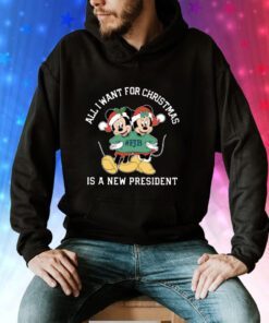 Mickey And Minnie Mouse All I Want For Christmas Is A New President Hoodie T-Shirts