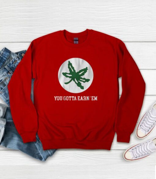 Ohio State Buckeye Leaf Hoodie T-Shirt