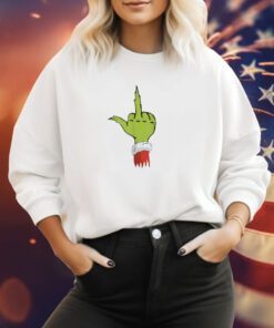 Rare Dr. Seuss Grinch Middle Finger Sweatshirt