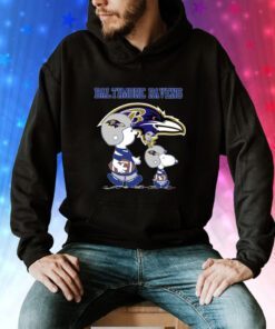 Ravens Snoopy Play Soccer Chrismast Hoodie T-Shirt