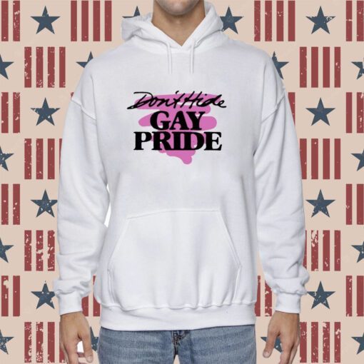 Retro Gay Pride Don't Hide Gay Pride Hoodie T-Shirt