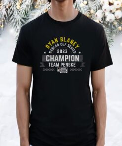 Ryan Blaney Team Penske 2023 Nascar Cup Series Champion Banner Hoodie T-Shirt