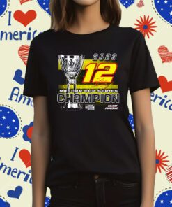 Ryan Blaney Team Penske 2023 Nascar Cup Series Champion Trophy Hoodie T-Shirts