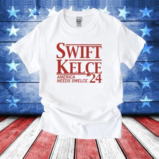 SWIFT KELCE America Needs Swelce 24 Hoodie T-Shirt