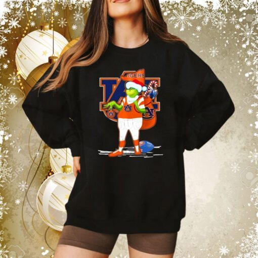 Santa Grinch Auburn Tigers Gift Christmas 2024 Sweatshirt