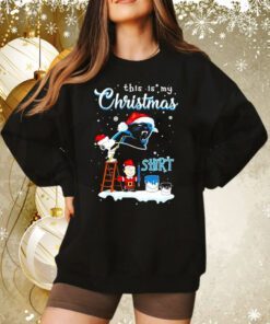Snoopy And Charlie Brown Nfl Carolina Panthers This Is My Christmas Sweatshirt