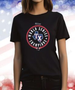 Official Texas Rangers 2023 World Series Champions Stealing Home TShirts
