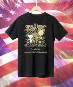 The Charlie Brown And Snoopy Show 40th Anniversary 1983 – 2023 Charles Mschulz Thank You For The Memories T-Shirt