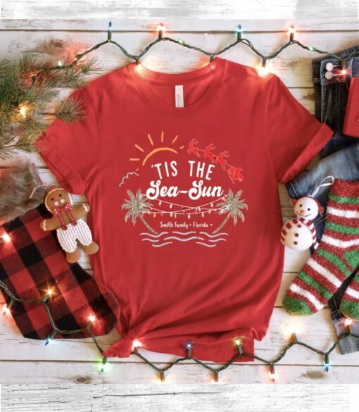 Tis The Sea Sun Chrismtas 2024 TShirts